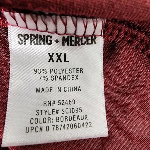 Spring and Mercer Tee Womens XXL Crushed Velvet Legging Tee Short Sleeves Pocket - Picture 8 of 9